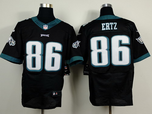 Nike Philadelphia Eagles #86 Zach Ertz 2014 Black Elite Jersey