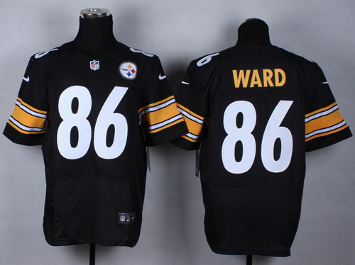 Nike Pittsburgh Steelers #86 Hines Ward Black Elite Jersey