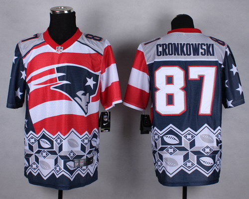 Nike New England Patriots #87 Rob Gronkowski 2015 Noble Fashion Elite Jersey