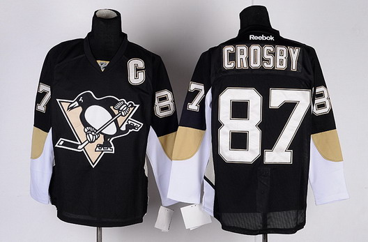 Pittsburgh Penguins #87 Sidney Crosby Black Jersey