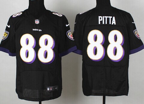 Nike Baltimore Ravens #88 Dennis Pitta 2013 Black Elite Jersey