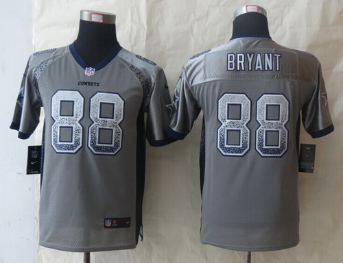 Nike Dallas Cowboys #88 Dez Bryant 2013 Drift Fashion Gray Kids Jersey