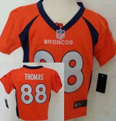 Nike Denver Broncos #88 Demaryius Thomas Orange Toddlers Jersey