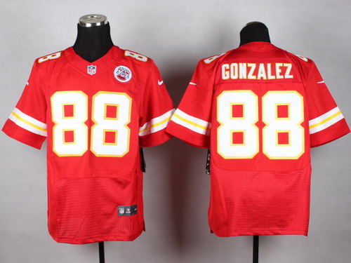 Nike Kansas City Chiefs #88 Tony Gonzalez Red Elite Jersey