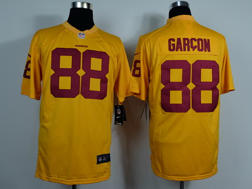 Nike Washington Redskins #88 Pierre Garcon Yellow Game Jersey