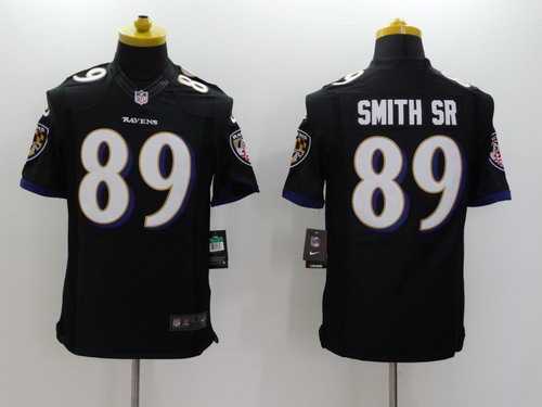 Nike Baltimore Ravens #89 Steve Smith Sr 2013 Black Limited Jersey