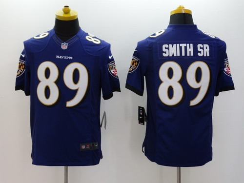 Nike Baltimore Ravens #89 Steve Smith Sr 2013 Purple Limited Jersey