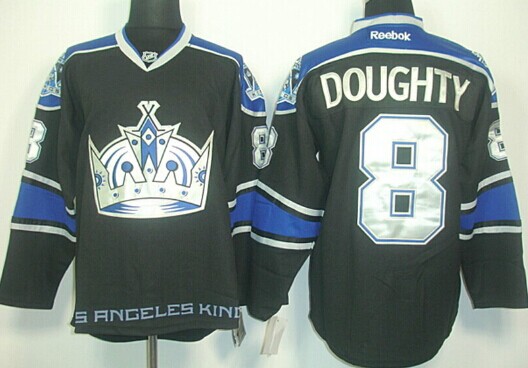 Los Angeles Kings #8 Drew Doughty Black Third Jersey