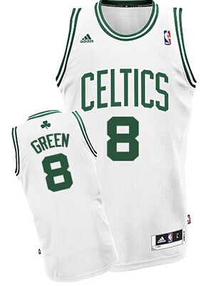 Boston Celtics #8 Jeff Green White Swingman Jersey