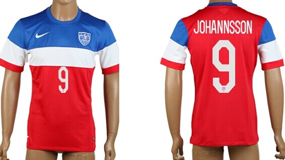 2014 World Cup USA #9 Johannsson Away Soccer AAA+ T-Shirt