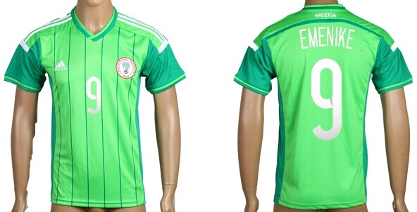 2014 World Cup Nigeria #9 Emenike Home Soccer AAA+ T-Shirt