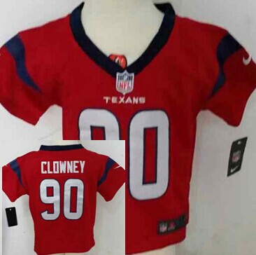 Nike Houston Texans #90 Jadeveon Clowney Red Toddlers Jersey