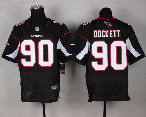 Nike Arizona Cardinals #90 Darnell Dockett Black Elite Jersey