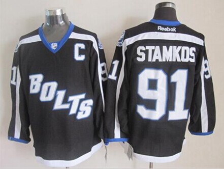 Tampa Bay Lightning #91 Steven Stamkos 2014 Black Jersey