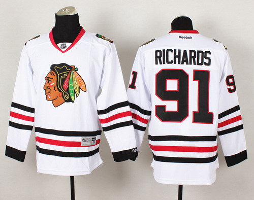 Chicago Blackhawks #91 Brad Richards White Jersey