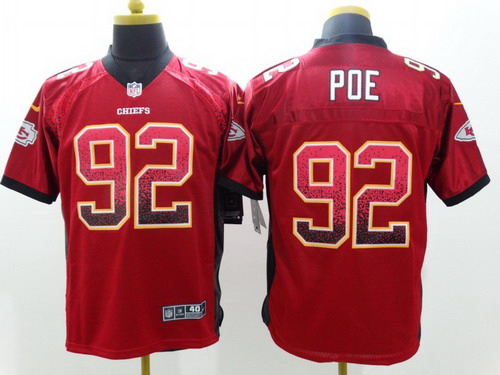 Nike Kansas City Chiefs #92 Dontari Poe 2013 Drift Fashion Red Elite Jersey