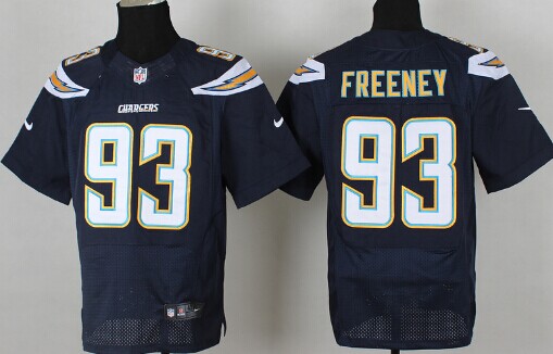 Nike San Diego Chargers #93 Dwight Freeney 2013 Navy Blue Elite Jersey
