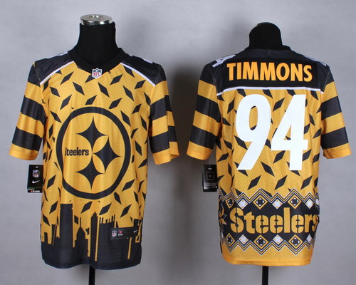 Nike Pittsburgh Steelers #94 Lawrence Timmons 2015 Noble Fashion Elite Jersey