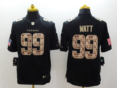 Nike Houston Texans #99 J.J. Watt Salute to Service Black Limited Jersey