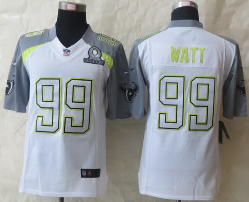 Nike Team Carter #99 J.J. Watt 2015 Pro Bowl White Elite Jersey