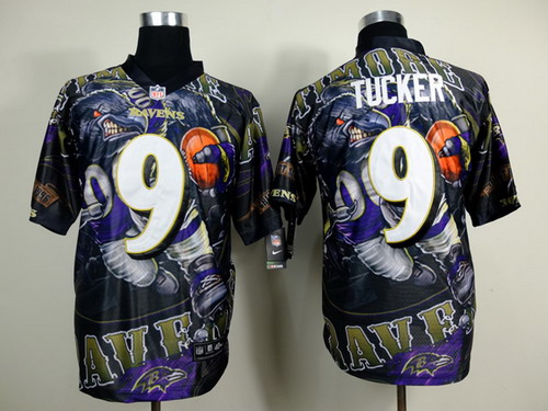 Nike Baltimore Ravens #9 Justin Tucker 2014 Fanatic Fashion Elite Jersey