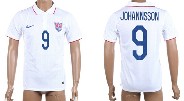 2014 World Cup USA #9 Johannsson Home Soccer AAA+ T-Shirt