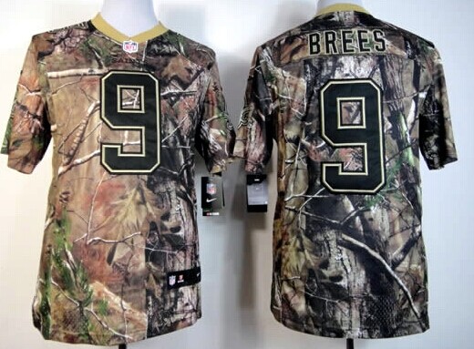 Nike New Orleans Saints #9 Drew Brees Realtree Camo Elite Jersey