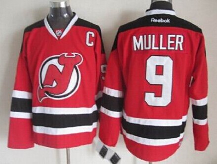 New Jersey Devils #9 Kirk Muller Red With Black Throwback CCM Jersey