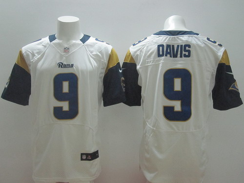 Nike St. Louis Rams #9 Austin Davis White Elite Jersey