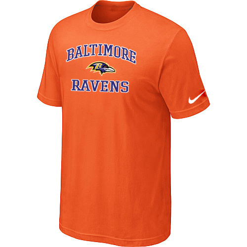 Baltimore Ravens Heart & Soull Orange T-Shirt