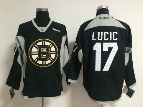Boston Bruins #17 Milan Lucic 2014 Training Black Jersey