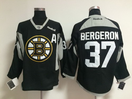 Boston Bruins #37 Patrice Bergeron 2014 Training Black Jersey