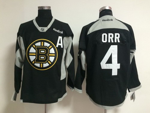 Boston Bruins #4 Bobby Orr 2014 Training Black Jersey