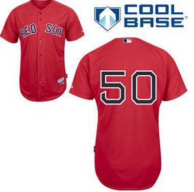 Boston Red Sox #50 Mookie Betts Red Jersey
