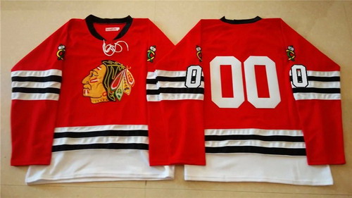 NHL Chicago Blackhawks #00 Clark Griswold 1960-61 Red Vintage Jersey