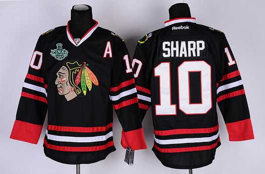 Chicago Blackhawks #10 Patrick Sharp 2015 Stanley Cup Black Jersey