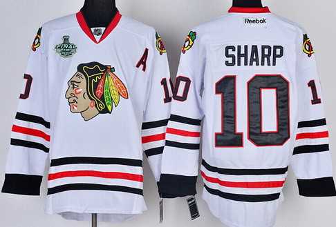 Chicago Blackhawks #10 Patrick Sharp 2015 Stanley Cup White Jersey