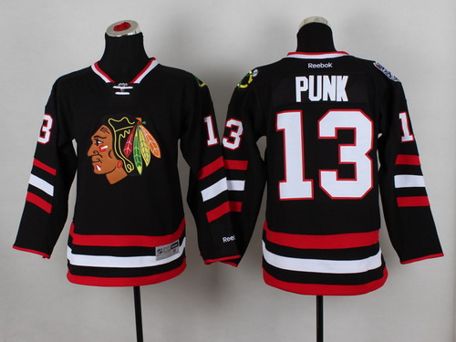 NHL Chicago Blackhawks #13 CM Punk 2014 Stadium Series Black Jersey