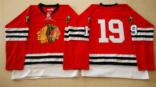NHL Chicago Blackhawks #19 Jonathan Toews 1960-61 Red Vintage Jersey