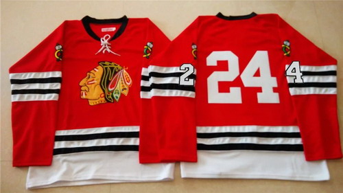 NHL Chicago Blackhawks #24 Martin Havlat 1960-61 Red Vintage Jersey