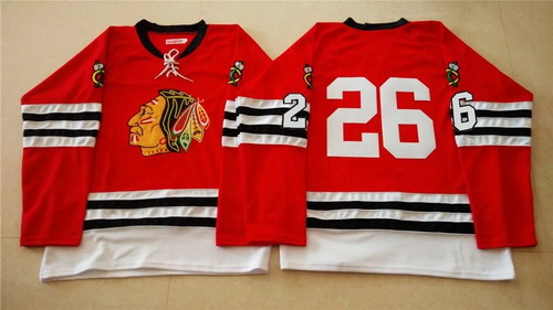 NHL Chicago Blackhawks #26 Michal Handzus 1960-61 Red Vintage Jersey