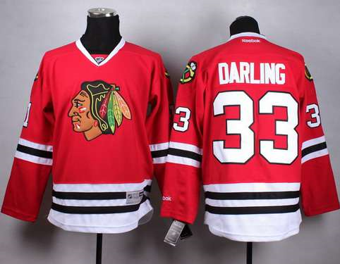 Chicago Blackhawks #33 Scott Darling Red Jersey