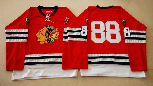 NHL Chicago Blackhawks #88 Patrick Kane 1960-61 Red Vintage Jersey