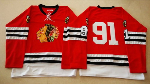 NHL Chicago Blackhawks #91 Brad Richards 1960-61 Red Vintage Jersey