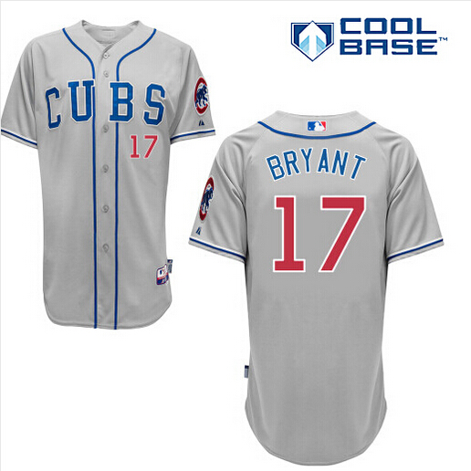Chicago Cubs #17 Kris Bryant 2014 Gray Jersey