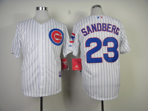 Chicago Cubs #23 Ryne Sandberg White Jersey