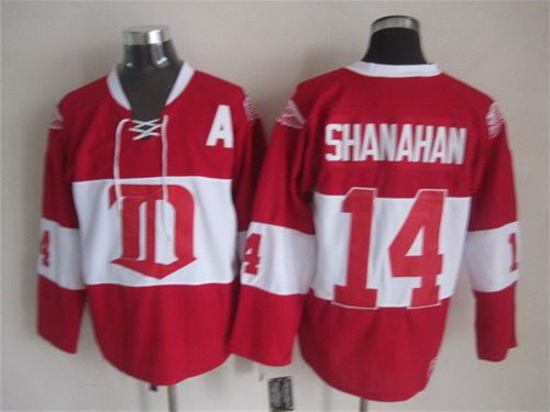 Detroit Red Wings #14 Brendan Shanahan Red Winter Classic Throwback CCM Jersey