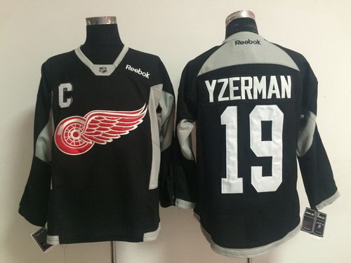 NHL Detroit Red Wings #19 Steve Yzerman 2014 Training Black Jersey