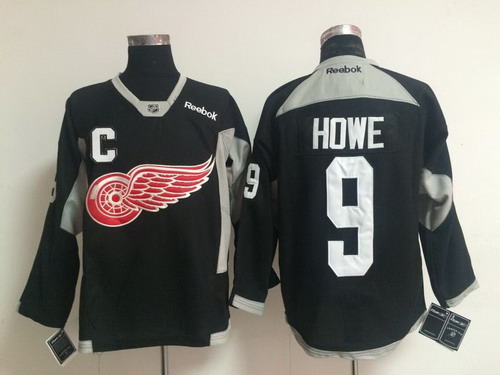 NHL Detroit Red Wings #9 Gordie Howe 2014 Training Black Jersey