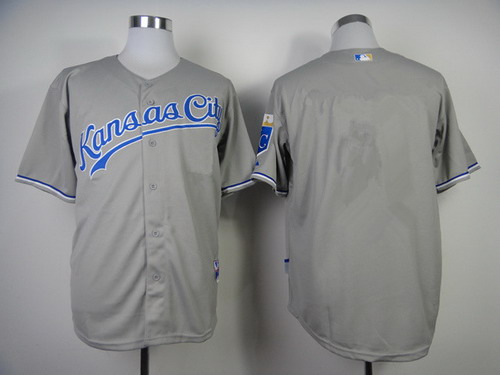 MLB Kansas City Royals Blank Gray Jersey